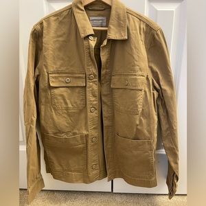 Everlane Tan Lightweight Shirt Jacket
